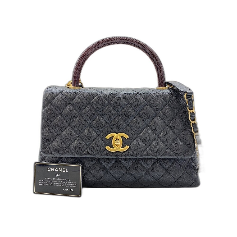 Auth Chanel Matelasse Coco Handle #311430C36B